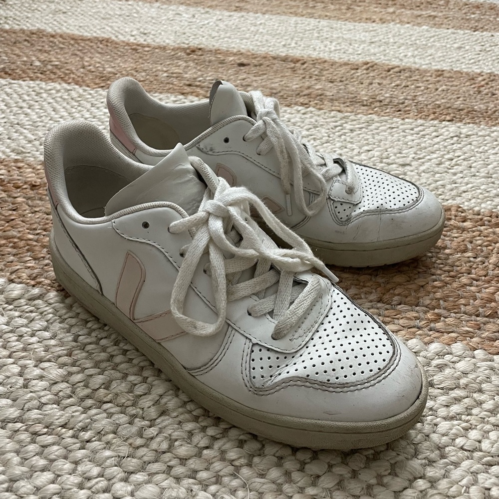 Veja Sneakers with Pink Logo
